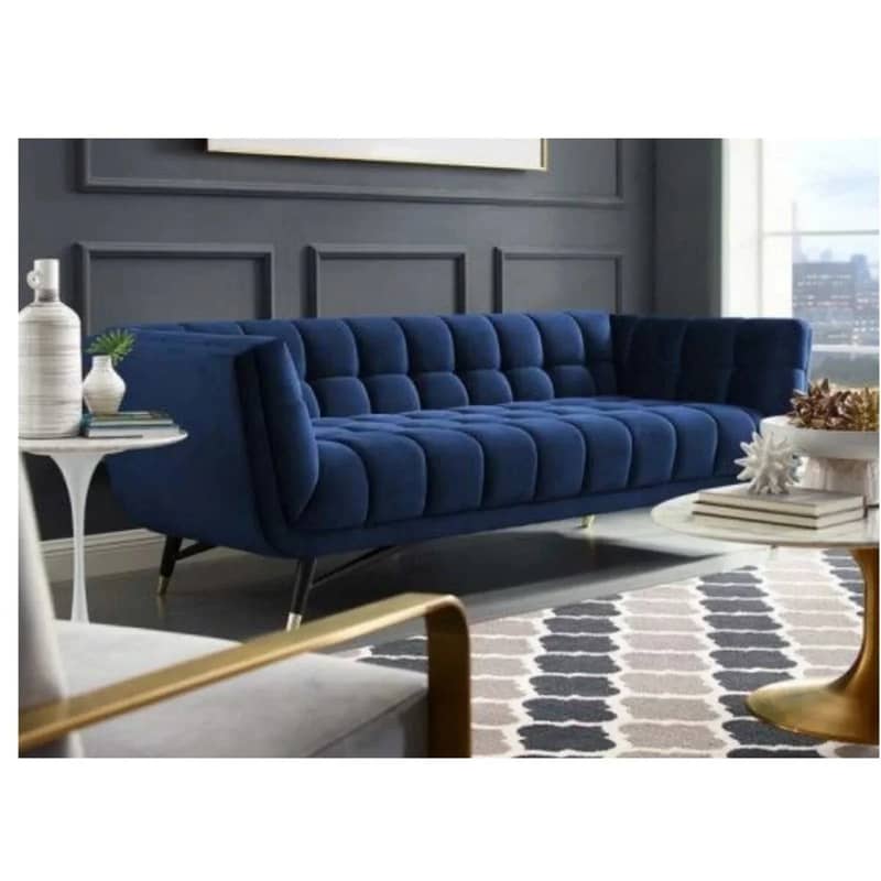 5 Seater Modern Italian Velvet Sofa Set 7