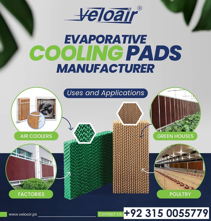 Evaporative Cooling Pads / Greenhouse Cooling /Climate Control pads 0