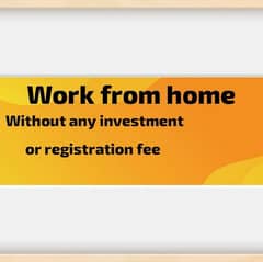 online work available no investment