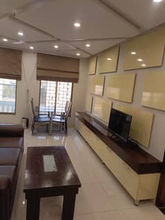 one bed luxury full furnished apartment available for rent Bahria town Lahore