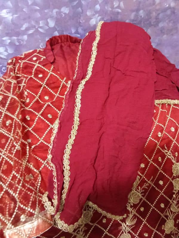 Red Net shirt with TILA karhai 1