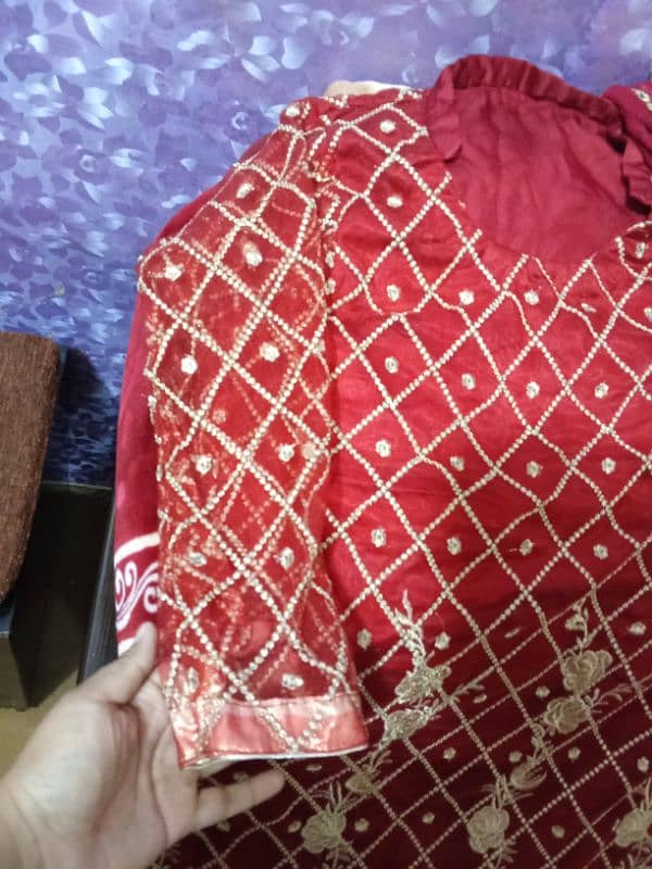 Red Net shirt with TILA karhai 2