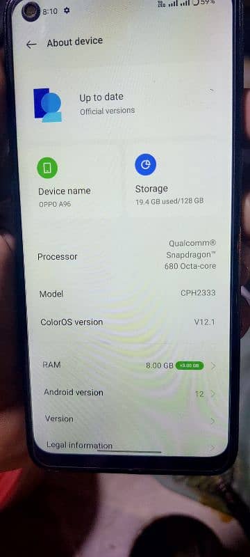 Oppo A96 (08/128) with box 0