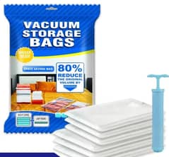 Storage Vacuum Bags for Clothes, Blankets, Pillows, Beddings.