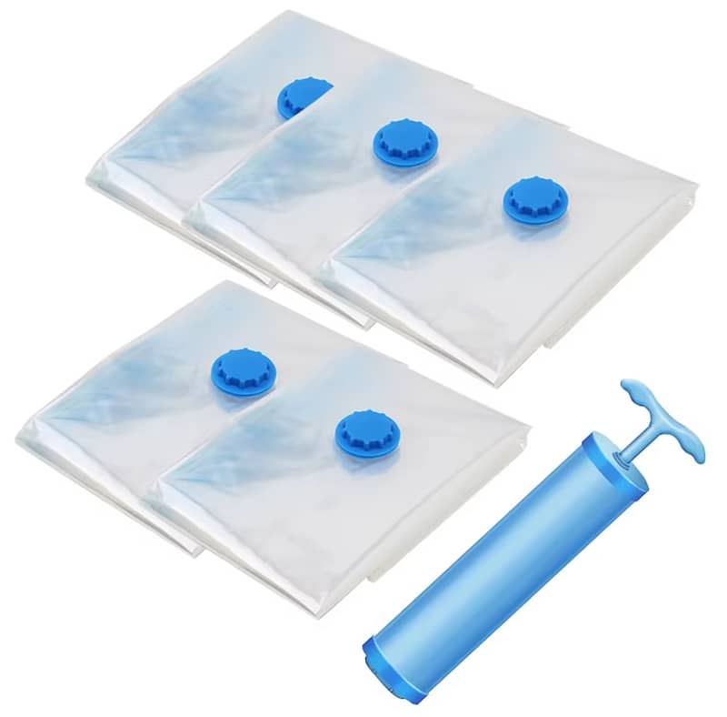 Storage Vacuum Bags for Clothes, Blankets, Pillows, Beddings. 6