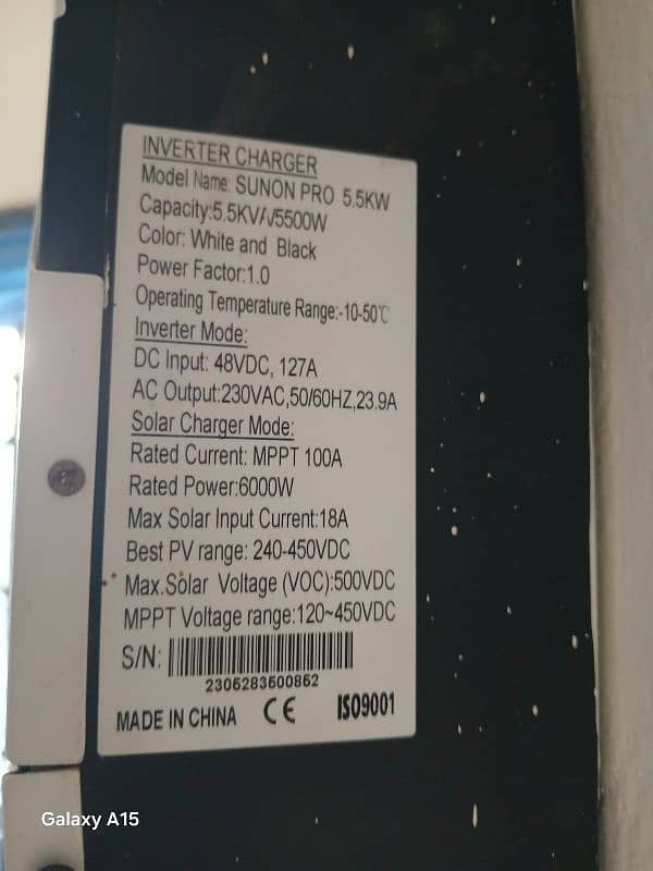 Sako Solar Inverter 5.5 KW For Sale 2