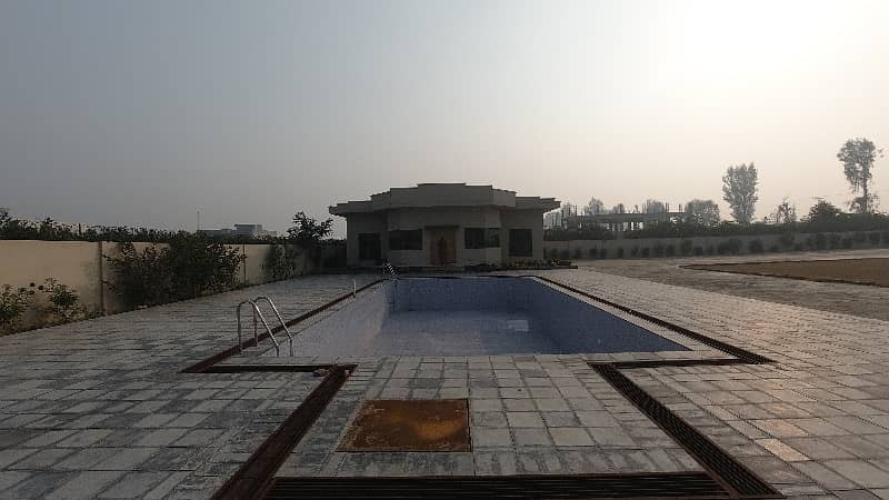 Luxurious 10 Kanal Farmhouse with Event Halls, Swimming Pool & More on Karma Wala Barki Road 8