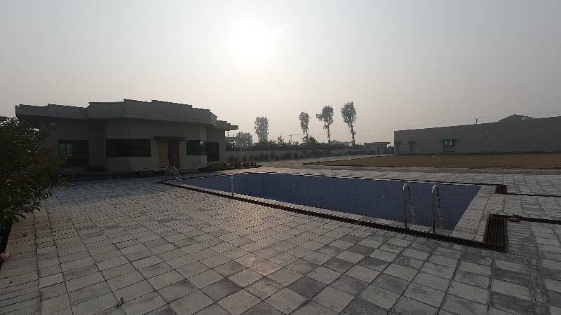 Luxurious 10 Kanal Farmhouse with Event Halls, Swimming Pool & More on Karma Wala Barki Road 10