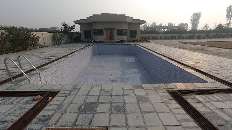 Luxurious 10 Kanal Farmhouse with Event Halls, Swimming Pool & More on Karma Wala Barki Road 11