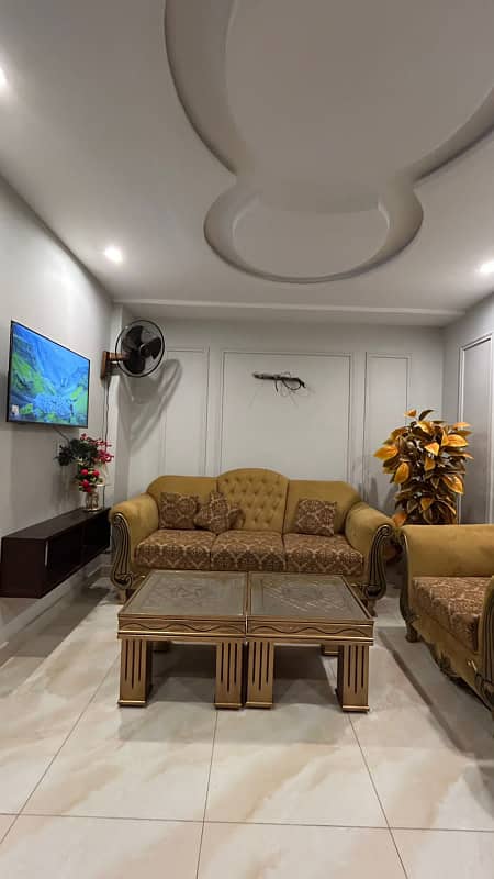 One Bed Fully Furnished Apartment Available For Rent In Sector E Quaid Block Bahria Town Lahore 1