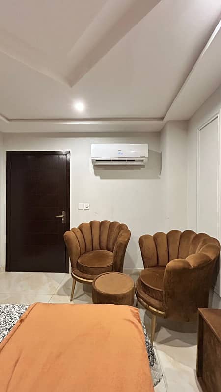 One Bed Fully Furnished Apartment Available For Rent In Sector E Quaid Block Bahria Town Lahore 7