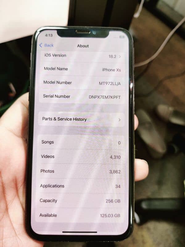 iphone xs PTA approved 256GB 0