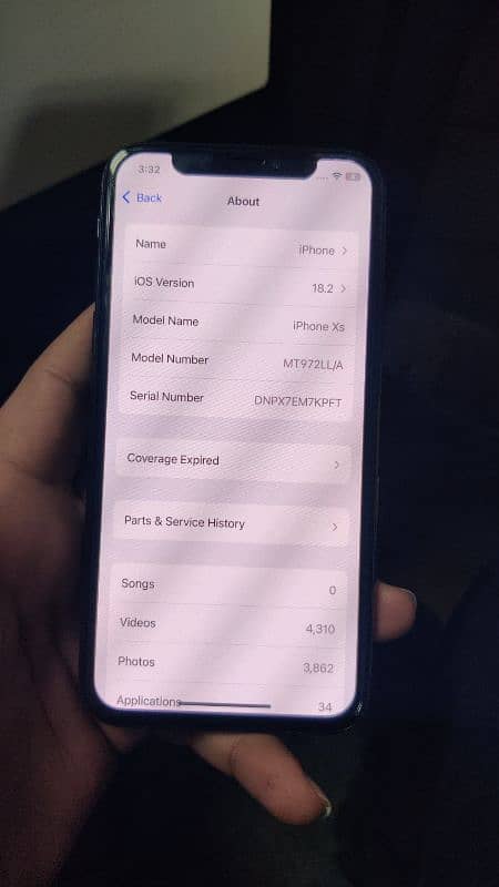 iphone xs PTA approved 256GB 6