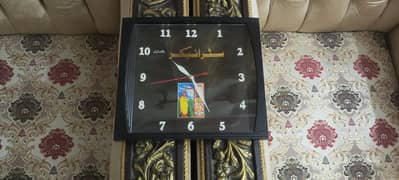 Beautiful BLACK WALLCLOCK (1Ywarranty)