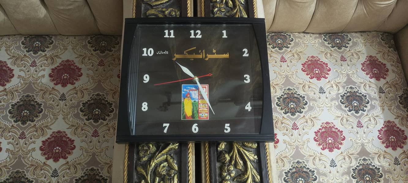 Beautiful BLACK WALLCLOCK (1Ywarranty) 0