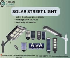 Solar street lights 120 Watts