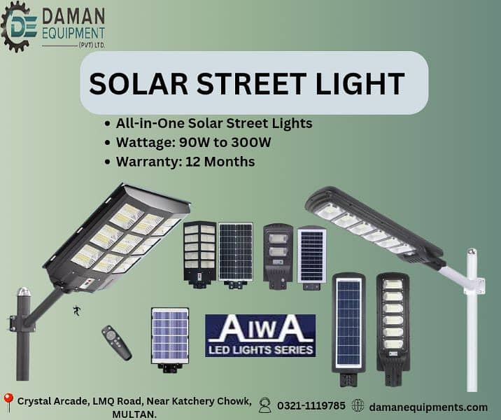 Solar street lights 120 Watts 0