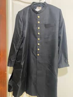 Sherwani 3pc shalwar Kameez with Kula