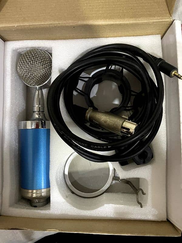 Condenser Microphone (Mic) with table Stand, youtube, TikTok, meeting 0