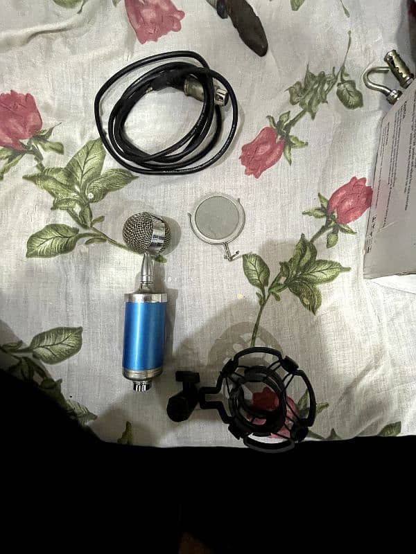 Condenser Microphone (Mic) with table Stand, youtube, TikTok, meeting 6