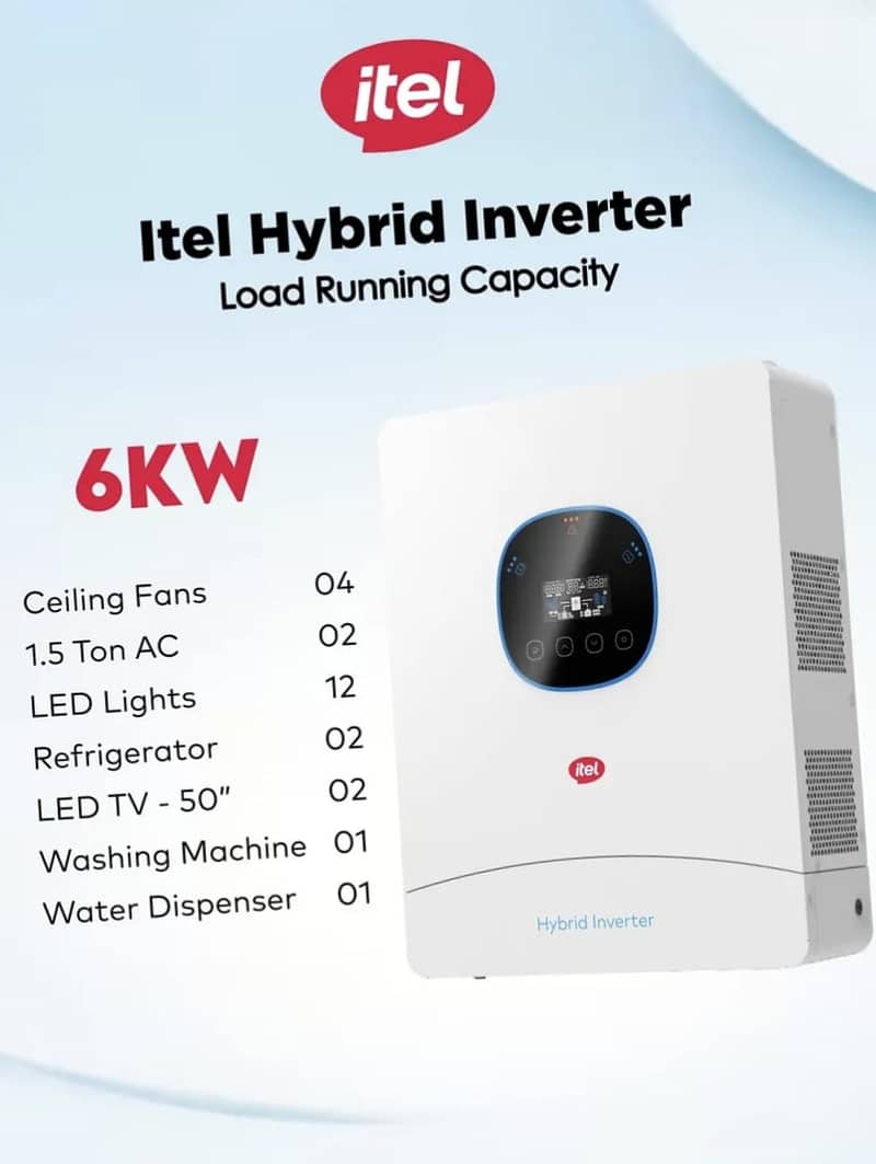 ITEL HYBRID SOLAR INVERTER'S & LITHIUM BATTERIES 3