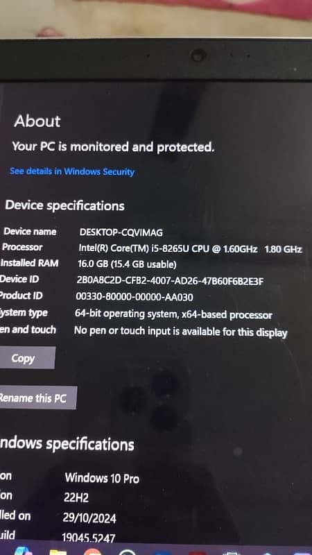 HP 440 G6 i5 8th Gen 15