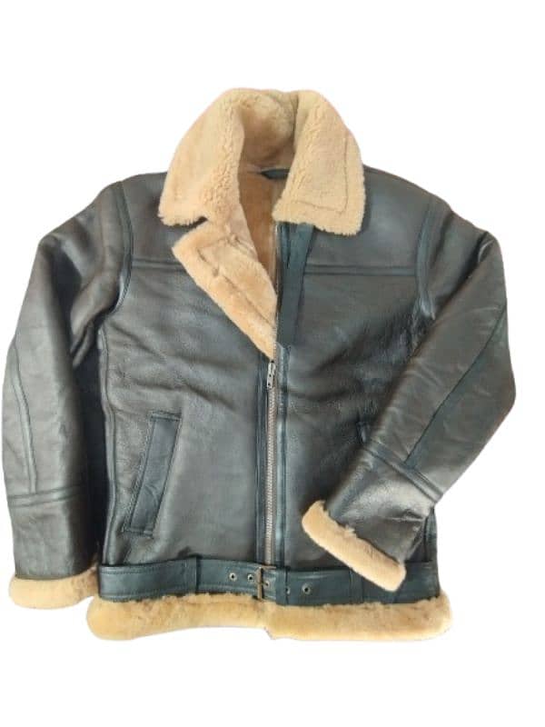 Latest R9 2025 Bomber Zipper Jacket guaranteed Original sheepskin coat 1