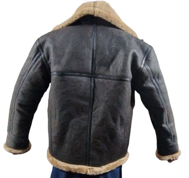 Latest R9 2025 Bomber Zipper Jacket guaranteed Original sheepskin coat 4