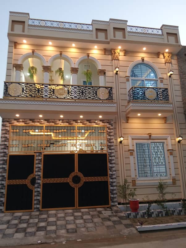 Alraheem City & Paradise 5 mrla fully tile Luxury brand new House urgent Sale nearest Civil Hospital Jhangy Wala road 0