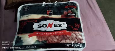 I want to sale my blanket double bed 2 ply new sonix company