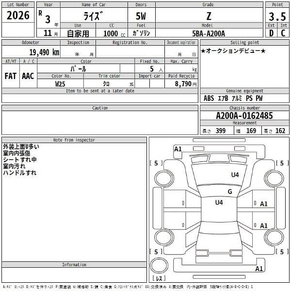 Toyota Raze Z Pearl white 2021 8