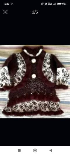 Branded Wool Baby Girl Dress