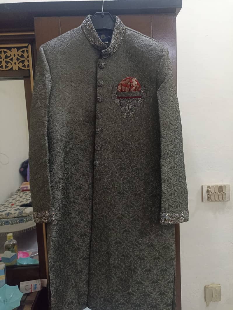 Sherwani / Groom Sherwani / Groom Dress / Groom  Black Sherwani 2