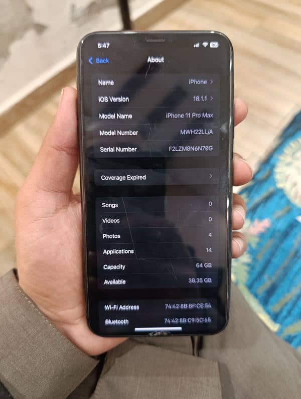 iphone 11 pro max 64gb PTA Approved 4