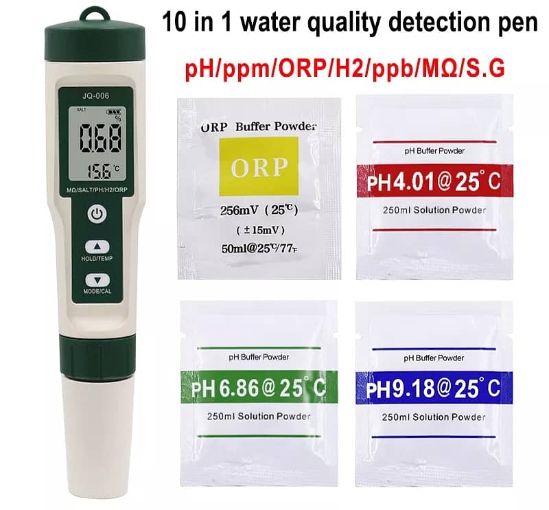 Professional-Grade 10-in-1 Water Tester for Home or Industry 1