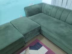 5 SEATER SOFA WITH TABLE AND FOUR STOOLS FOR SALE