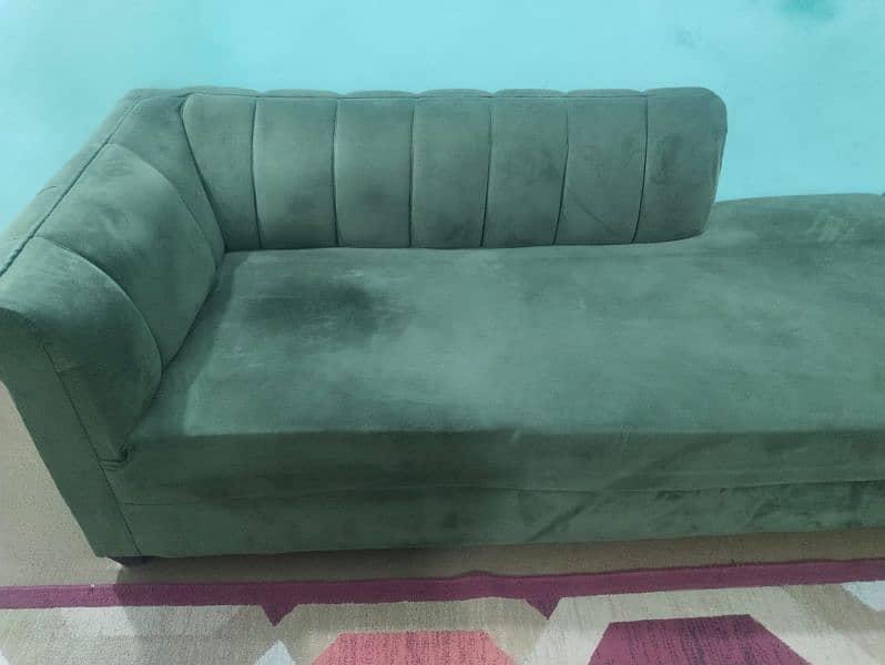 5 SEATER SOFA WITH TABLE AND FOUR STOOLS FOR SALE 2