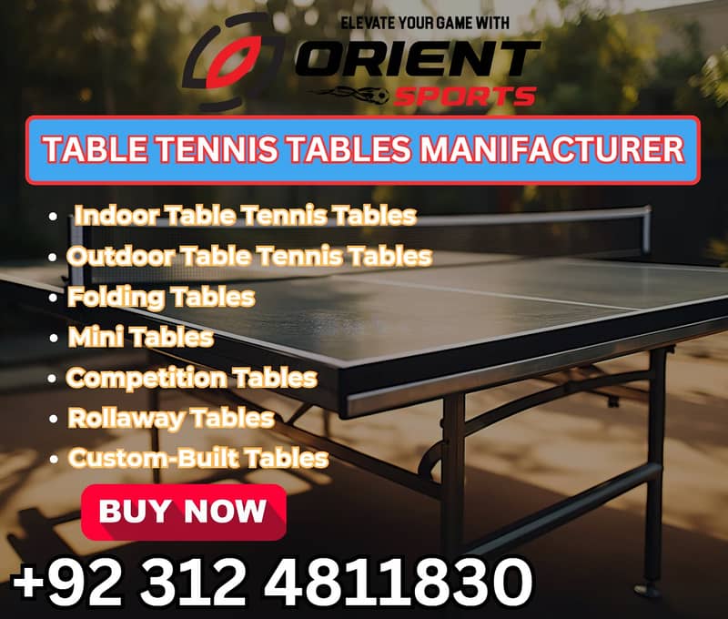 TABLE TENNIS TABLES || INDOOR || OUTDOOR || PREMIUM || STANDARD 0