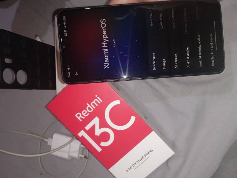 Redmi 13C 6/128 open box new condition 3