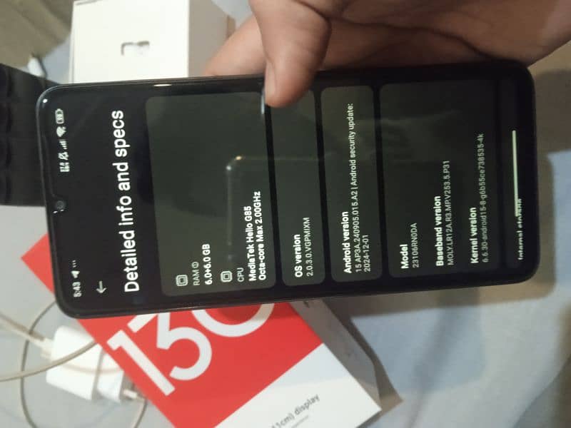 Redmi 13C 6/128 open box new condition 4