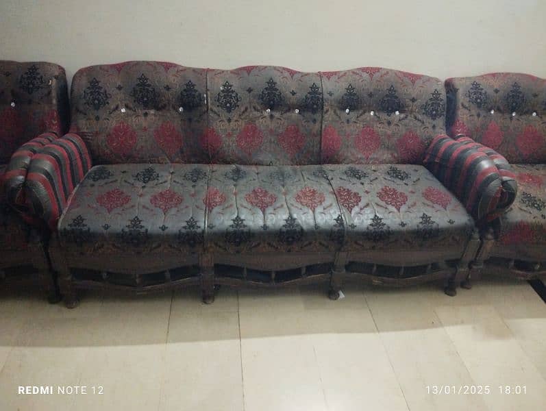 5 seater sofa set all ok condition 10/9.5 2