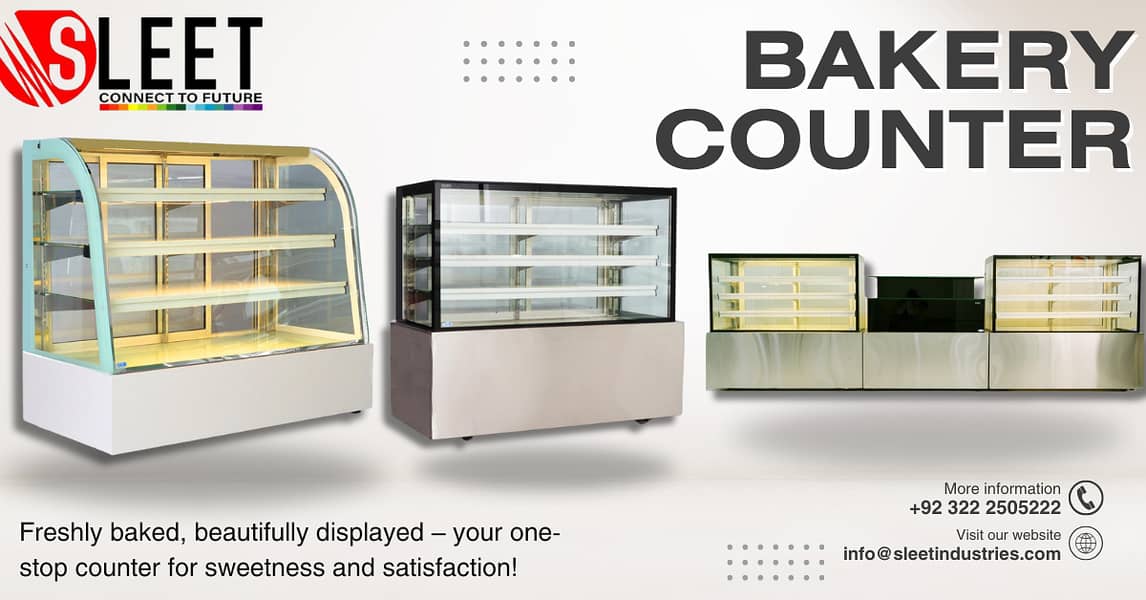 Bakery counter| Display counter|Bakery showcase| Cake display counter 0