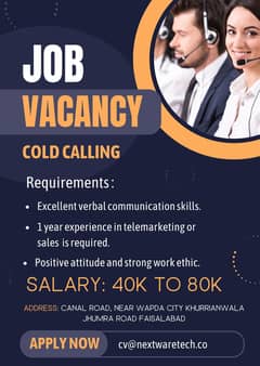 Cold Caller – Sales Representative (Faisalabad)