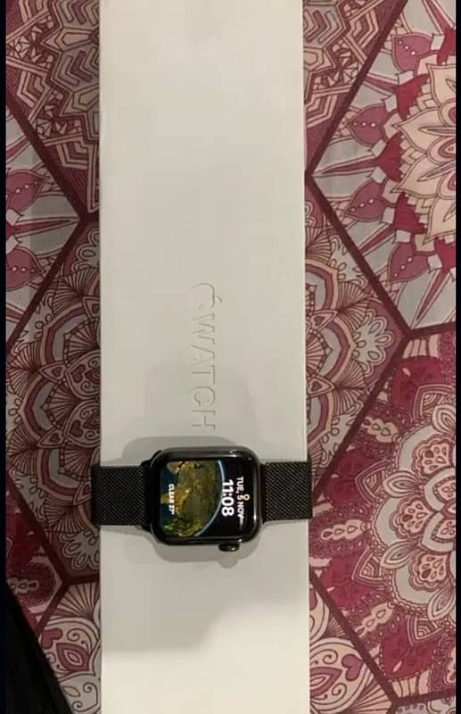 Apple watch series 6  stainless steel 0