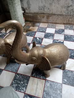 Antique Brass Elephant 15kg