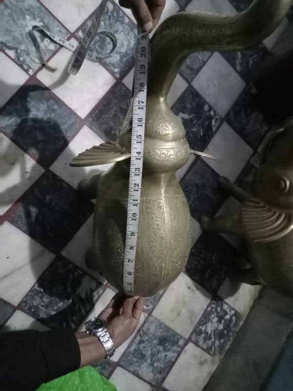 Antique Brass Elephant 15kg 1