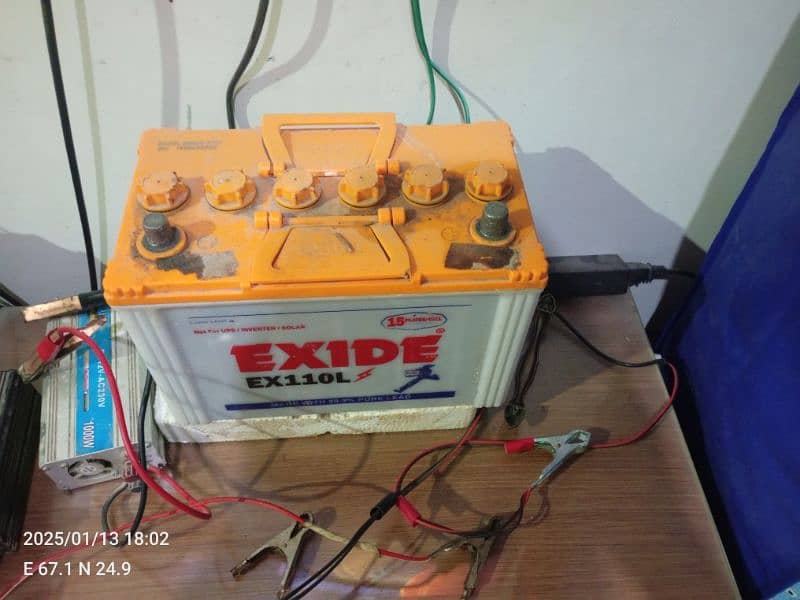 Exide EX110L 85Ah 15 Plates 12v 2