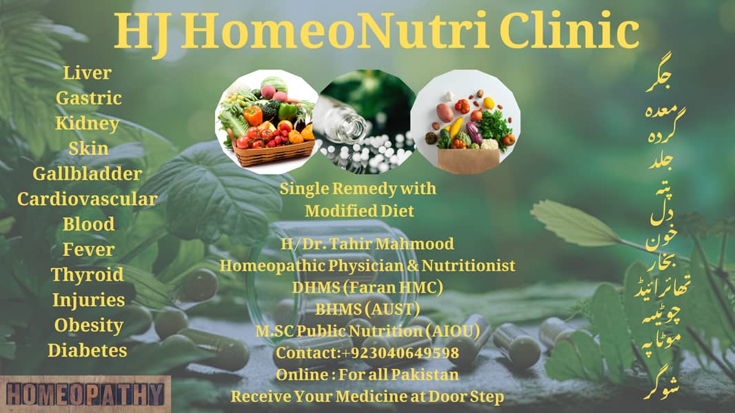 Nutrition expert/Homeopathy/Homeopathic Physician & Nutritionist 1