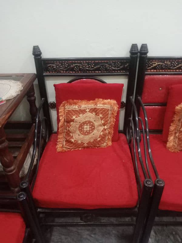 5 seater iron sofa set 1