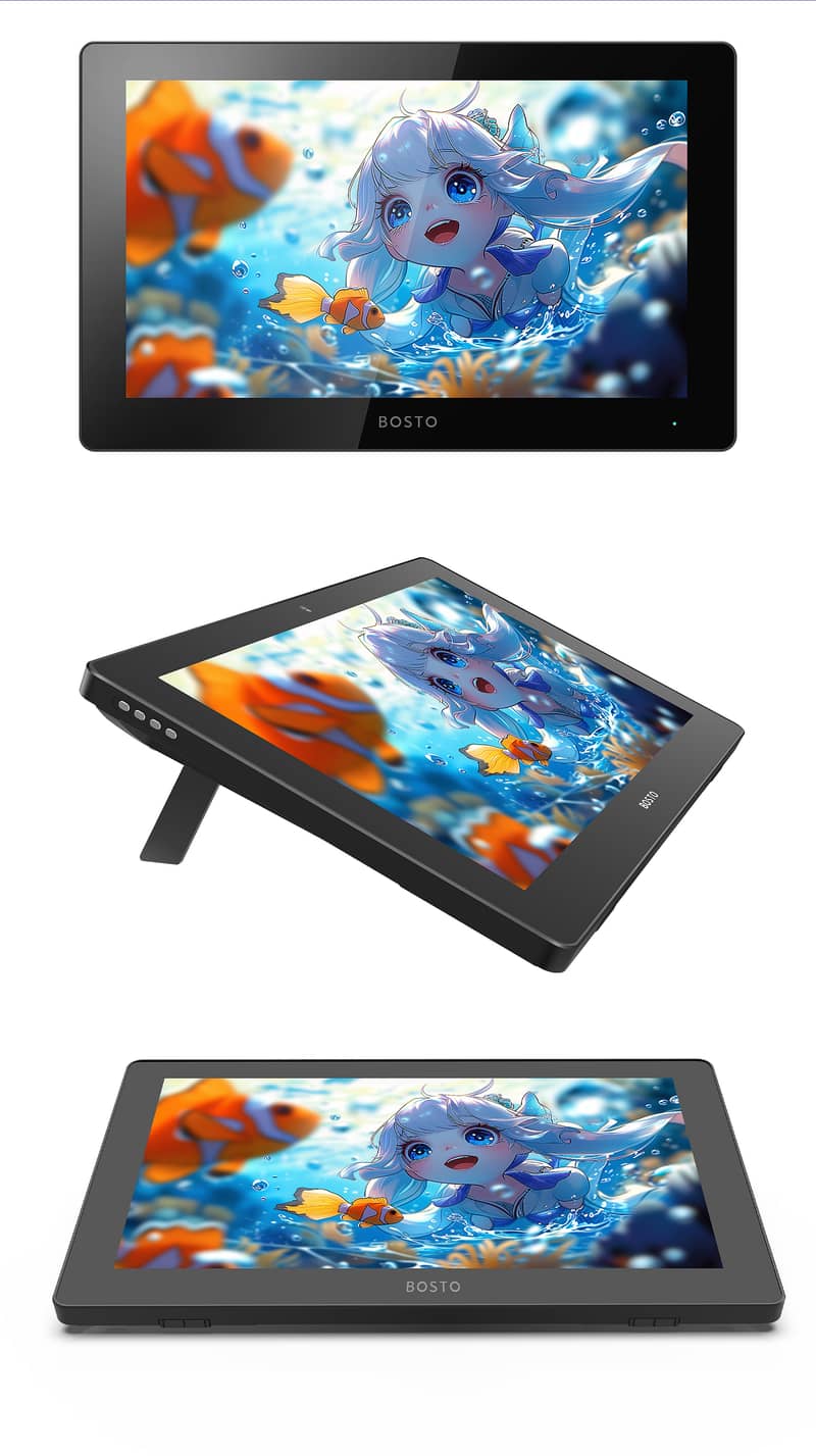 Bosto 16UHD 4K (BT-16UHD 2024) Drawing Desplay Tablet 16k pen pressu 12